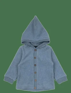 mikk-line Cotton Fleece Cardigan w Hood - Jackor|Barn Fleecekläder