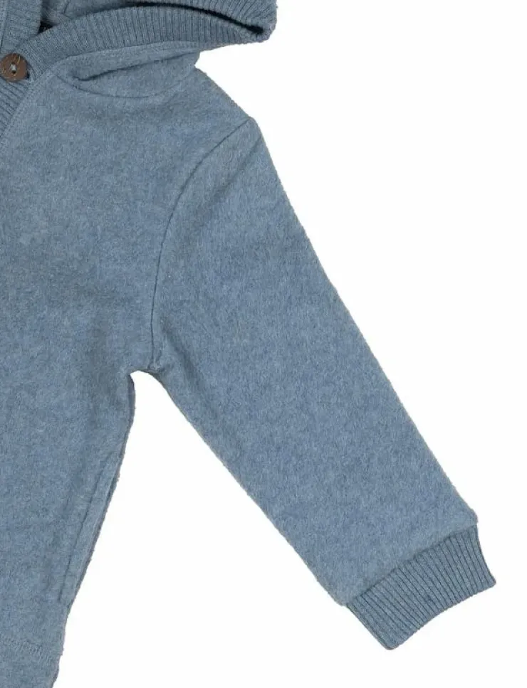mikk-line Cotton Fleece Cardigan w Hood - Jackor|Barn Fleecekläder