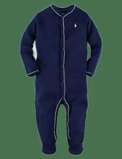 Barn Ralph Lauren Baby Bodysuits|Bodies|Cotton Footed Coverall - Långärmad body