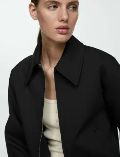 Mango Cotton jacket with shirt collar - Tunna jackor|Kvinnor Overshirts