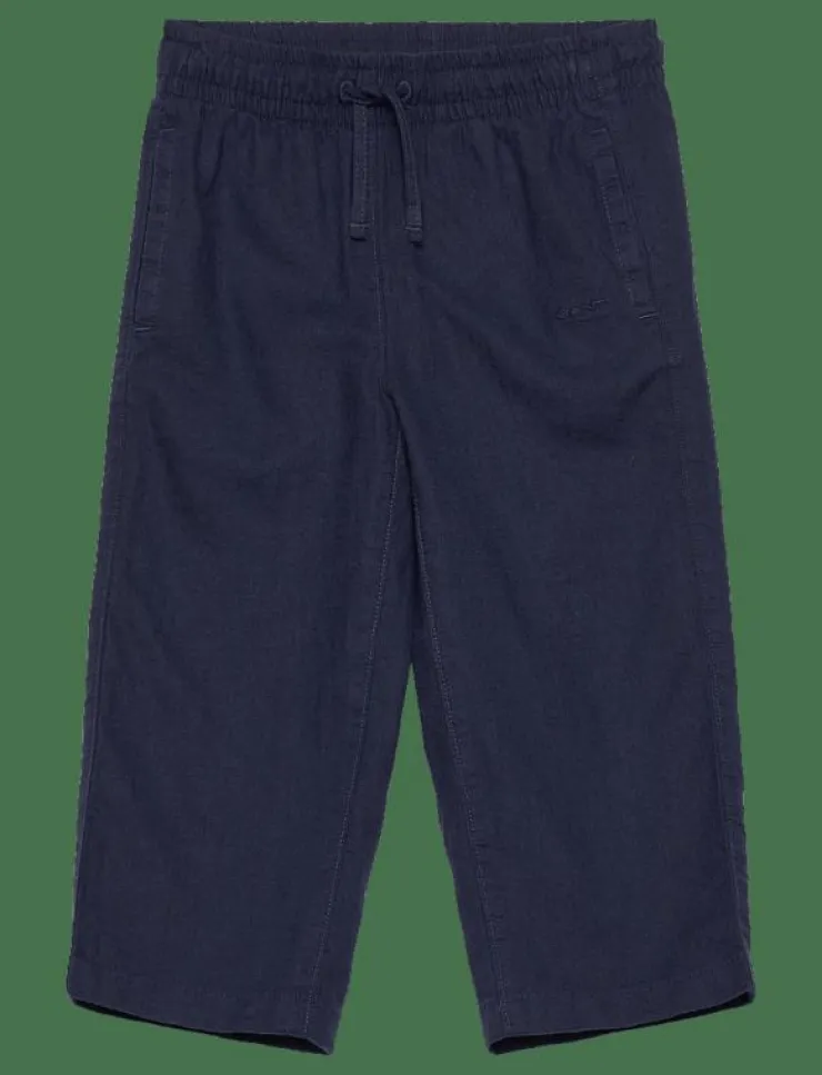GANT COTTON LINEN PANTS - Byxa|Barn Nederdelar