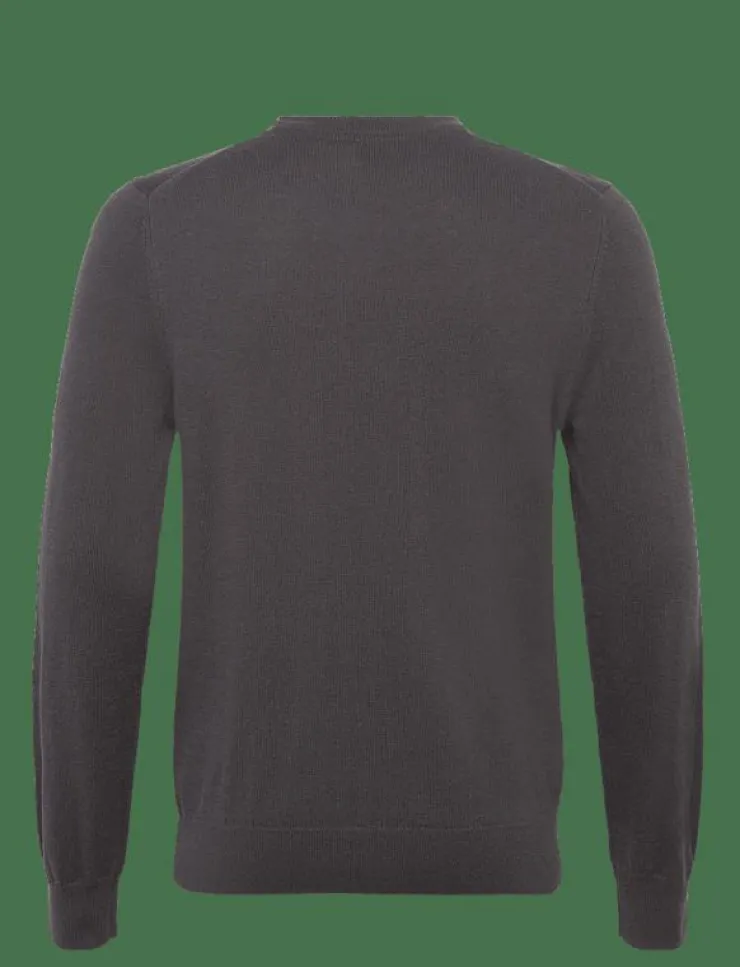 Lyle & Scott Stickat|Cotton Merino Crew Neck Jumper - Rundhalsad