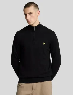 Lyle & Scott Cotton Merino Quarter Zip Jumper - Stickat| Stickat