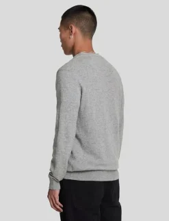 Lyle & Scott Cotton Merino V Neck Jumper - V-ringat| Stickat