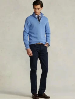 Polo Ralph Lauren Cotton Quarter-Zip Sweater - Polokrage| Stickat