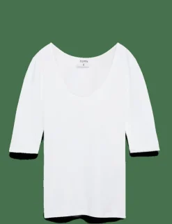 Kvinnor Filippa K Kläder|Cotton Stretch Scoop Neck Top - T-shirts