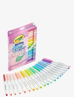 Crayola 20 PASTEL SUPERTIPS - Färgpennor|Barn Rita & Pyssla