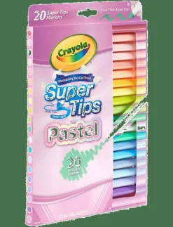 Crayola 20 PASTEL SUPERTIPS - Färgpennor|Barn Rita & Pyssla