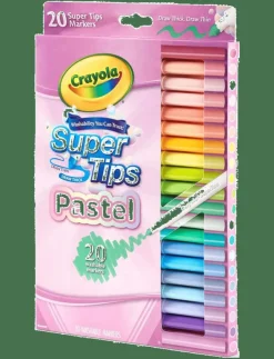 Crayola 20 PASTEL SUPERTIPS - Färgpennor|Barn Rita & Pyssla