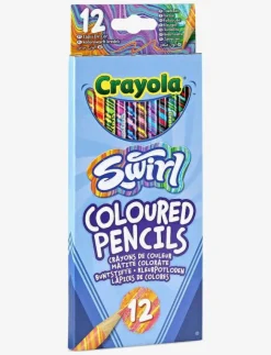 Barn Crayola Rita & Pyssla|12 SWIRL COLOURED PENCILS - Färgpennor