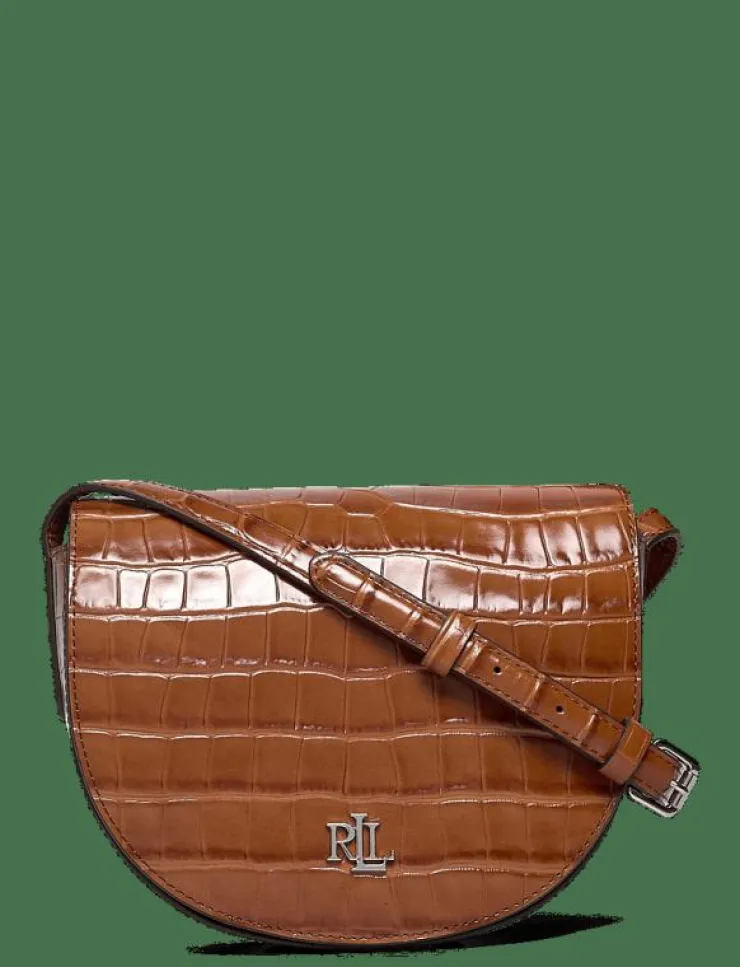 Kvinnor Lauren Ralph Lauren Crossbody Bags|Axelremsväskor|Croc-Embossed Medium Witley Crossbody - Crossbody Bags