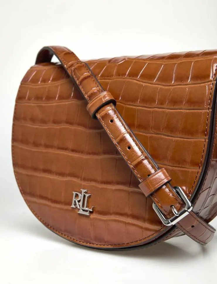 Kvinnor Lauren Ralph Lauren Crossbody Bags|Axelremsväskor|Croc-Embossed Medium Witley Crossbody - Crossbody Bags