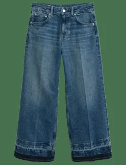 GANT CROPPED FLARE HEM DETAIL JEANS - Utsvängda jeans|Kvinnor Denimkläder|Jeans