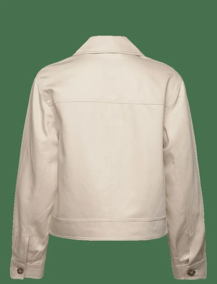 GANT CROPPED LINEN BLEND JACKET - Tunna jackor|Kvinnor Overshirts