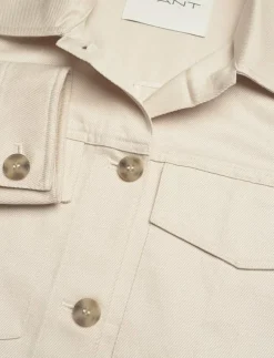 GANT CROPPED LINEN BLEND JACKET - Tunna jackor|Kvinnor Overshirts