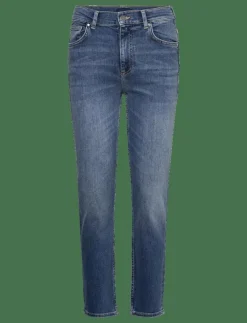 GANT CROPPED SLIM STRETCH JEANS - Slim jeans|Kvinnor Denimkläder
