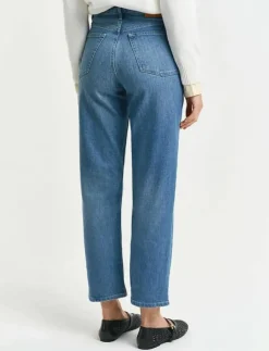 Kvinnor GANT Denimkläder|Jeans|CROPPED STRAIGHT JEANS - Straight jeans