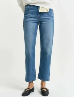 Kvinnor GANT Denimkläder|Jeans|CROPPED STRAIGHT JEANS - Straight jeans