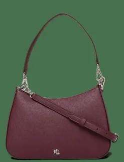 Kvinnor Lauren Ralph Lauren Handväskor|Crossbody Bags|Crosshatch Leather Medium Danni Bag - Handväskor