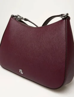 Kvinnor Lauren Ralph Lauren Handväskor|Crossbody Bags|Crosshatch Leather Medium Danni Bag - Handväskor