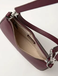 Kvinnor Lauren Ralph Lauren Handväskor|Crossbody Bags|Crosshatch Leather Medium Danni Bag - Handväskor