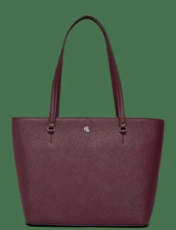 Lauren Ralph Lauren Crosshatch Leather Medium Karly Tote - Shoppers|Kvinnor Shoppingväskor & Totes|Handväskor