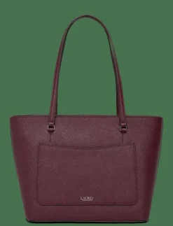 Lauren Ralph Lauren Crosshatch Leather Medium Karly Tote - Shoppers|Kvinnor Shoppingväskor & Totes|Handväskor