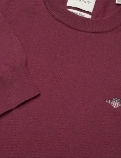 GANT CTN/WO C-NECK - Rundhalsad| Stickat