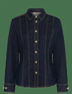 Culture CUbobbie Denim Shirt - Jeansskjortor|Kvinnor Plus Size & Curvy|Denimkläder