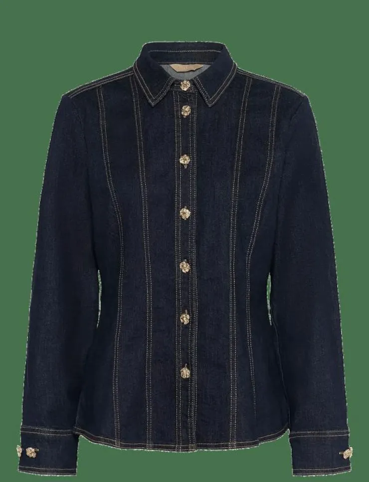 Culture CUbobbie Denim Shirt - Jeansskjortor|Kvinnor Plus Size & Curvy|Denimkläder
