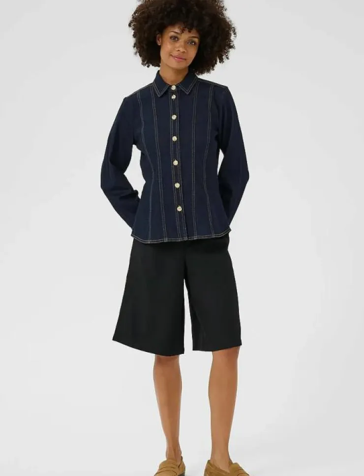 Culture CUbobbie Denim Shirt - Jeansskjortor|Kvinnor Plus Size & Curvy|Denimkläder