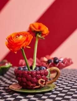 Byon Muggar & Koppar|Cup and plate Grape - Tekoppar