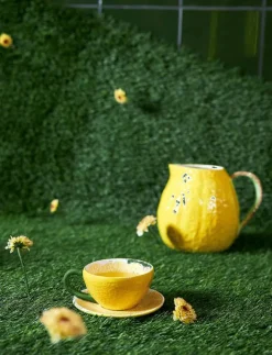 Byon Muggar & Koppar|Cup and plate Lemon - Kaffekoppar