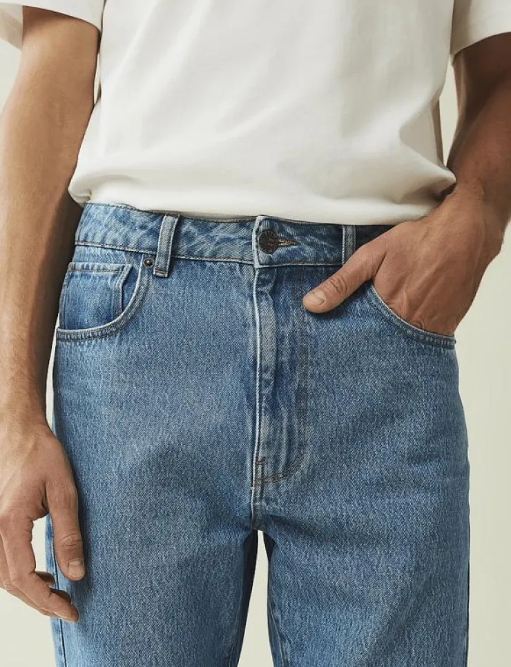 Lexington Clothing Curt Casual Blue Wash Denim - Relaxed jeans| Denim Kläder|Jeans