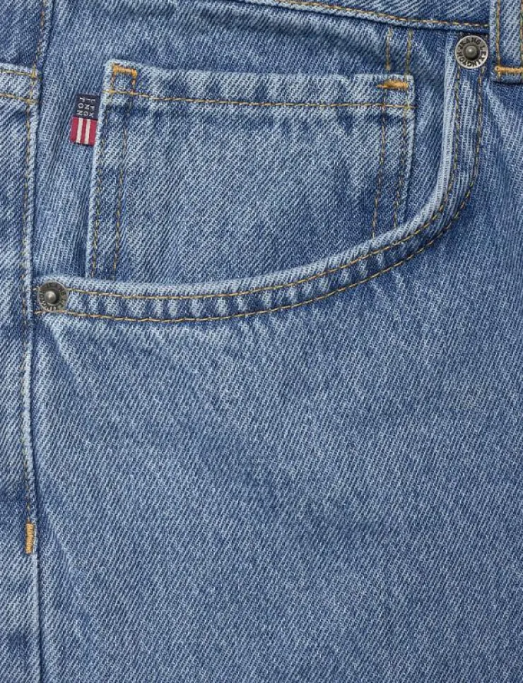 Lexington Clothing Curt Casual Blue Wash Denim - Relaxed jeans| Denim Kläder|Jeans