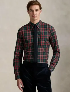 Polo Ralph Lauren Skjortor|Custom Fit Plaid Twill Shirt - Rutiga skjortor
