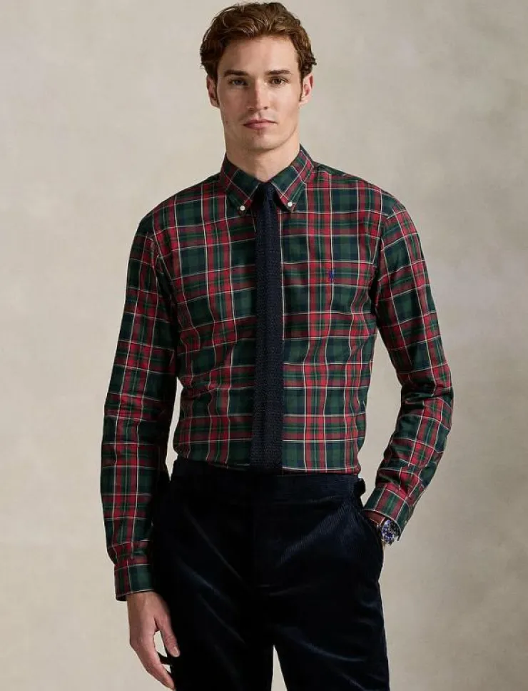 Polo Ralph Lauren Skjortor|Custom Fit Plaid Twill Shirt - Rutiga skjortor
