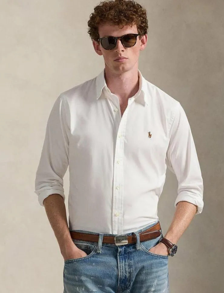 Polo Ralph Lauren Custom Fit Stretch Oxford Shirt - Oxford-skjortor| Skjortor