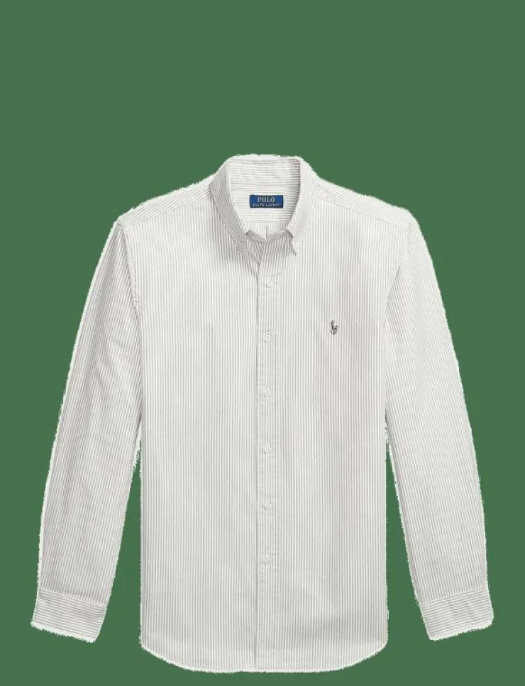 Polo Ralph Lauren Custom Fit Striped Oxford Shirt - Randiga skjortor| Skjortor
