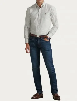 Polo Ralph Lauren Custom Fit Striped Oxford Shirt - Randiga skjortor| Skjortor