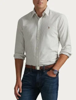 Polo Ralph Lauren Custom Fit Striped Oxford Shirt - Randiga skjortor| Skjortor