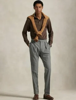Polo Ralph Lauren Pikéer|Custom Slim Fit Soft Cotton Polo Shirt - Långärmade pikéer