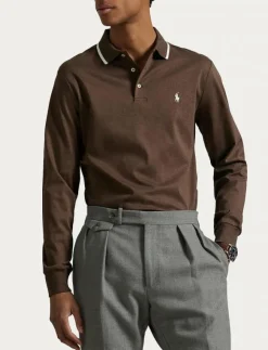 Polo Ralph Lauren Pikéer|Custom Slim Fit Soft Cotton Polo Shirt - Långärmade pikéer