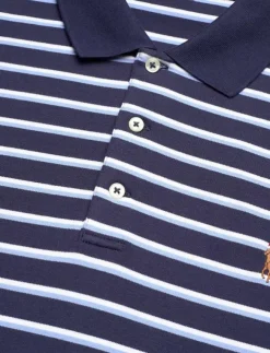 Polo Ralph Lauren Custom Slim Fit Striped Soft Cotton Polo - Kortärmade pikéer| Pikéer
