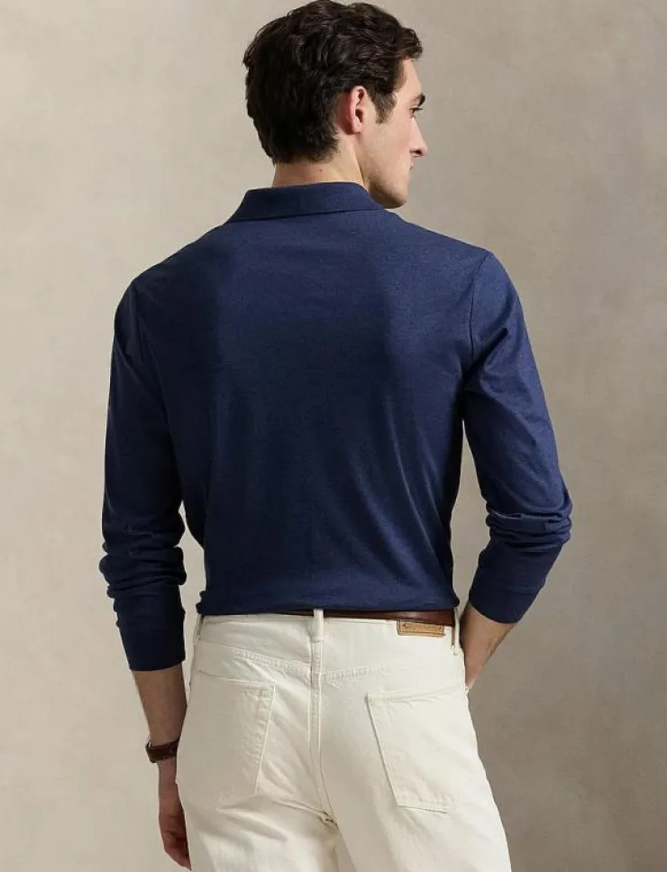 Polo Ralph Lauren Custom Slim Soft Cotton Polo Shirt - Stickade pikéer| Pikéer|Stickat