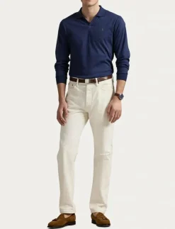 Polo Ralph Lauren Custom Slim Soft Cotton Polo Shirt - Stickade pikéer| Pikéer|Stickat
