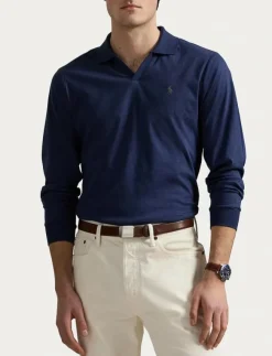 Polo Ralph Lauren Custom Slim Soft Cotton Polo Shirt - Stickade pikéer| Pikéer|Stickat