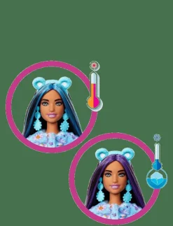 Barbie Cutie Reveal Care Bears Doll & Accessories, Series 2 Dream Bright Bear with 10 Surprises - Dockor|Barn Dockor & Tillbehör