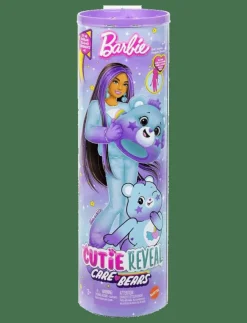 Barbie Cutie Reveal Care Bears Doll & Accessories, Series 2 Dream Bright Bear with 10 Surprises - Dockor|Barn Dockor & Tillbehör