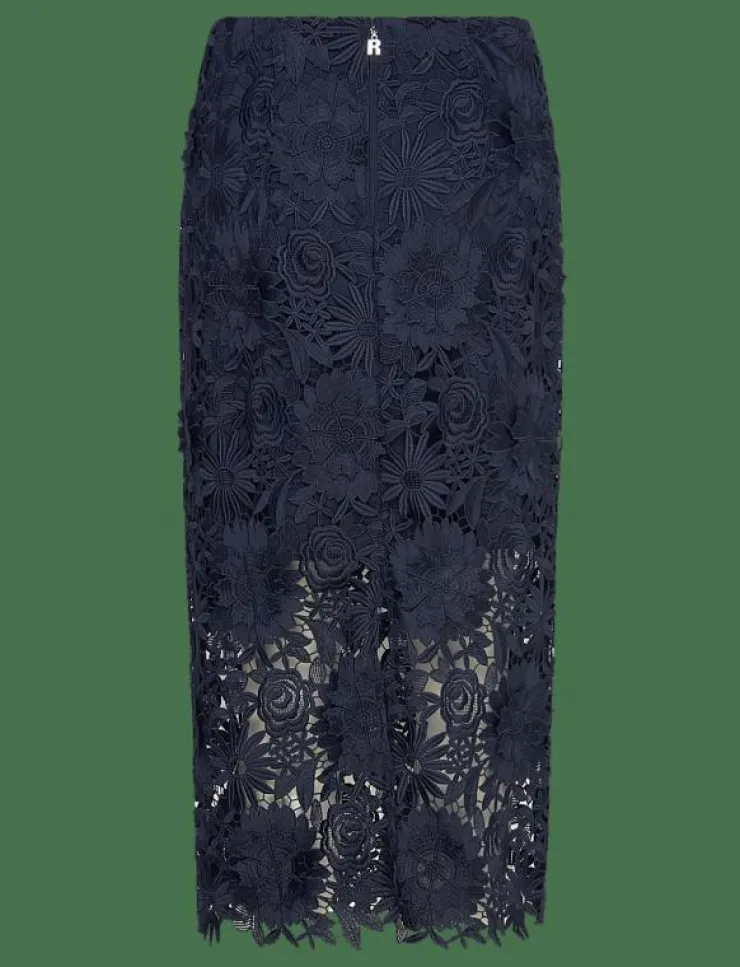 Kvinnor ROTATE Birger Christensen Kjolar|3D LACE PENCIL SKIRT - Midi kjolar